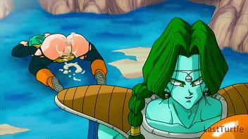 Play BULMA SUCKING KURU'S BIG COCK AND FUCKING WITH ZARBON ON NAMEK #5