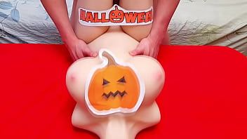 Play ANAL HARDCORE FUCK FOR HAPPY HALLOWEEN - AMATEUR EXTRA SMALL TEEN 18 years VERY BIG TITS HUGE ASS FUCKED HARD BIG COCK MAN. BIG BUUBLE BUTT PETITE TEEN. HOMEMADE FUCKING SEX DOLL