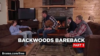 Play Bryce with Scott Harbor Sebastian Young Tom Faulk at Backwoods Bareback Part 3 Scene 1 - Trailer preview - Bromo