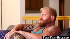 Play Tattooed Hunk Riley Mitchel's Bareback Hardcore Gay Encounter