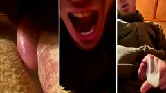 Play Horny Gay Guy Humps Pillow & Cums Hands-Free