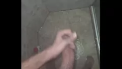 Play Cum-Covered Solo: Young Latino's Hot Shower Jerk-Off