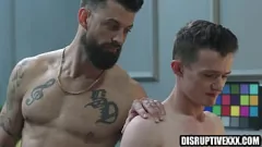 Play Rough Gay Sex: Pornstar Grant Ducati Initiates Twink's Bareback Debut