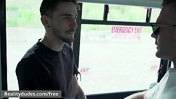 Play (Charles Knight, Lucas James) - Dudes In Public 28 - Bus Fuck - Trailer preview - Reality Dudes