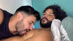 Play MARCOS GOIANO & Ei Davi Lobo - Brazilian Hunk Bareback Creampie
