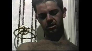 Play Thor Montgomery gives road head in the shower his partner at salvage divers team Bryce Denim after backbreaking job