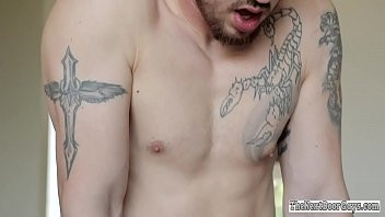 Play Cocksucked inked stud barebacks amateurs ass