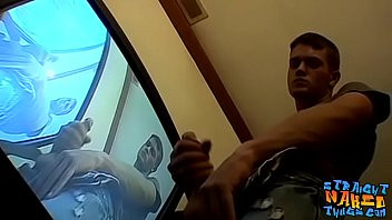 Play Straight thug Bryce Corbin teases by jerking off solo