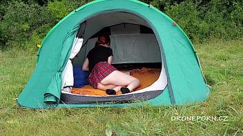 Play Sweet nudist ginger in the tent