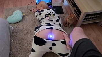 Play Anal teen in cute onesie pajama EstieKay